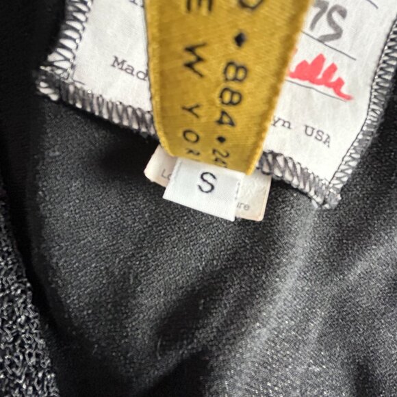 Staley Gretzinger Women's Small Black Art to Wear Asymmetric Cardigan Patchwork - Picture 4 of 10